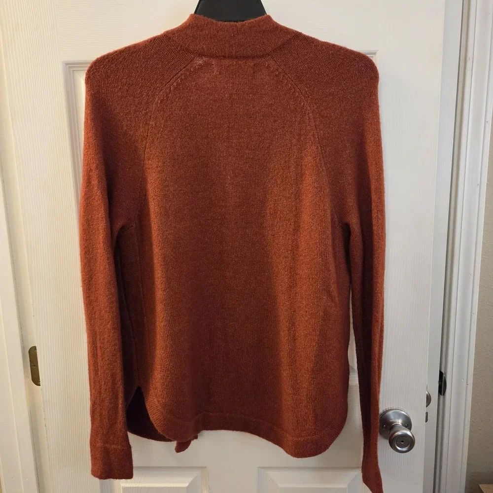 Loft sz S soft rust color long cardigan sweater NWT wool blend casual‎ cozy